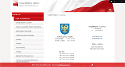 Desktop Screenshot of bip.lesnica.pl