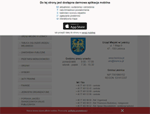 Tablet Screenshot of bip.lesnica.pl